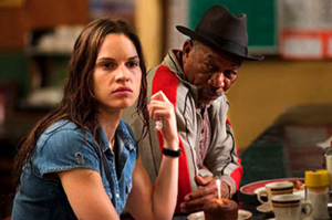 Hilary Swank et Morgan Freeman